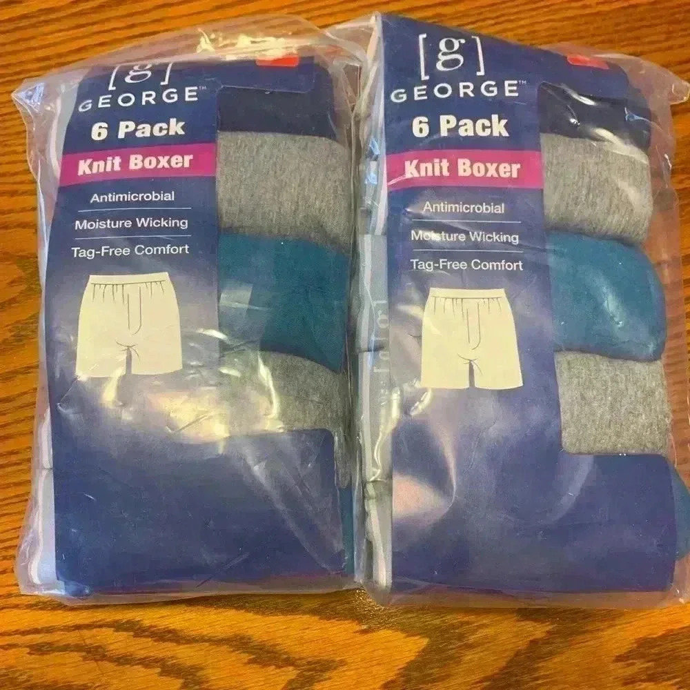 2packs of 6Pair of Knit Boxers 12pair S Antimicrobial, Moisture Wicking Tag-free